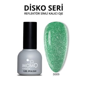 Momo D009 Yeşil 10 ml Disko Kalıcı Oje
