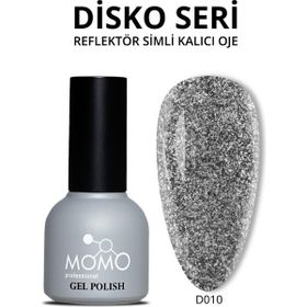 Momo D010 Siyah 10 ml Disko Kalıcı Oje