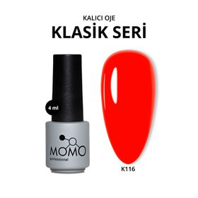 Momo K116 Alev Kırmızısı 4 ml Kalıcı Oje