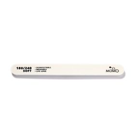 Momo Professional 180/240 Düz Oval Beyaz Kağıt Törpü