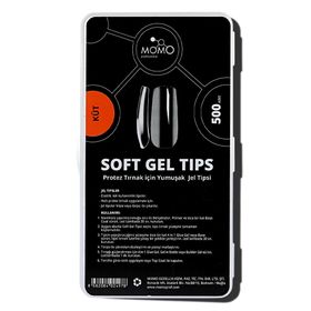 Momo Professional 500 Adet Küt Tırnak Soft Gel Tips