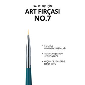 Momo Professional 7 mm Kalıcı Oje Fırçası Kıl Ucu