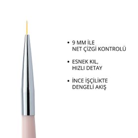 Momo Professional 9 mm Kalıcı Oje Fırçası Kıl Ucu