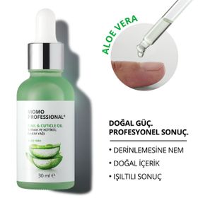 Momo Professional Aloe Vera Özlü 30 ml Tırnak ve Kütikül Bakım Yağı