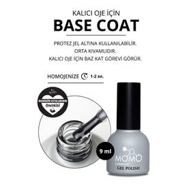 Momo Professional Base Coat 9 ml Kalıcı Oje