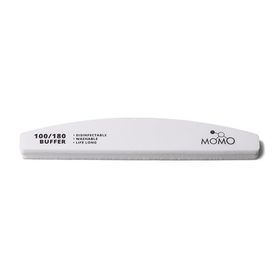 Momo Professional Buffer 100/180 Beyaz Yarım Ay Tırnak Üstü Törpü