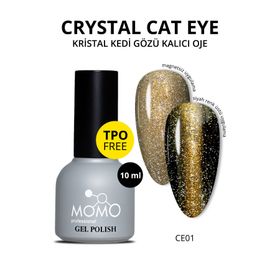 Momo Professional CE01 10 ml Kristal Kedi Gözü Kalıcı Oje