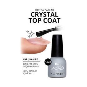 Momo Professional Crystal Top Coat 14 ml Kalıcı Oje