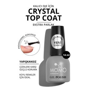 Momo Professional Crystal Top Coat 14 ml Kalıcı Oje