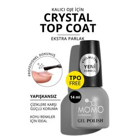 Momo Professional Crystal Top Coat 14 ml Kalıcı Oje