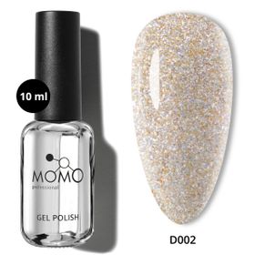 Momo Professional Disko D002 Altın 10 ml Reflective Flash Gel Polish Kalıcı Oje