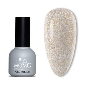 Momo Professional Disko D002 Altın 10 ml Reflective Flash Gel Polish Kalıcı Oje