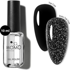 Momo Professional Disko Efekt Top Coat 10 ml Kalıcı Oje