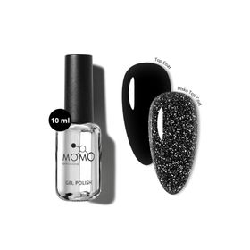 Momo Professional Disko Efekt Top Coat 10 ml Kalıcı Oje