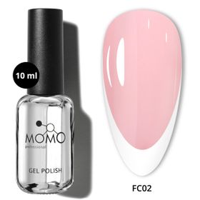 Momo Professional French Cover Rubber Base Coat FC02 Pastel Pembe 10 ml Kalıcı Oje