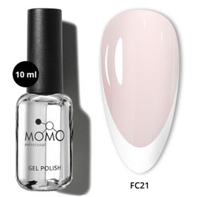 Momo Professional French Cover Rubber Base Coat FC21 Uçuk Pembe 10 ml Kalıcı Oje