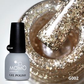 Momo Professional G002 Yoğun Altın Parıltılı 14 ml Kalıcı Oje