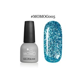 Momo Professional G005 Yoğun Gümüş Parıltılı Topaz 14 ml Kalıcı Oje