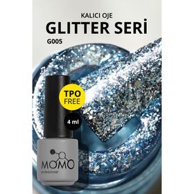 Momo Professional G005 Yoğun Gümüş Parıltılı Topaz 4 ml Kalıcı Oje