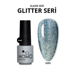 Momo Professional G005 Yoğun Gümüş Parıltılı Topaz 4 ml Kalıcı Oje
