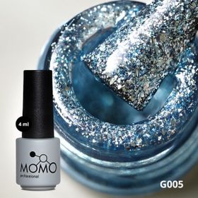 Momo Professional G005 Yoğun Gümüş Parıltılı Topaz 4 ml Kalıcı Oje