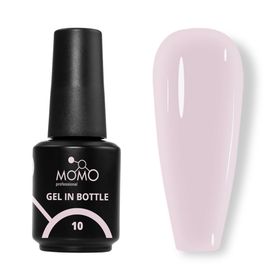 Momo Professional Gel In Bottle No: 10 Yarı Şeffaf Açık Lila 18 ml Akıllı Fırçalı Protez Tırnak Jeli