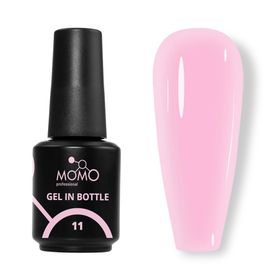 Momo Professional Gel In Bottle No: 11 Pembe 18 ml Akıllı Fırçalı Protez Tırnak Jeli