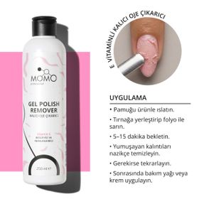 Momo Professional Gel Polish Remover 250 ml Kalıcı Oje Çıkarıcı
