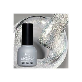 Momo Professional Holografik SL01 Rakı Beyazı Altın Simli 10 ml Kalıcı Oje