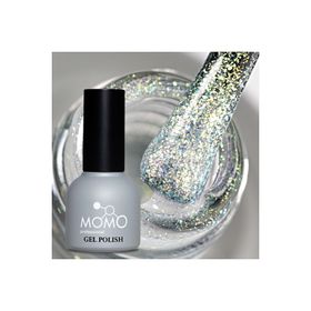 Momo Professional Holografik SL02 Rakı Beyazı Altın Yeşil Simli 10 ml Kalıcı Oje