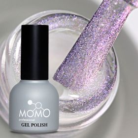 Momo Professional Holografik SL03 Rakı Beyazı Pembe Mor Simli 10 ml Kalıcı Oje