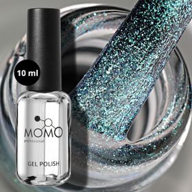 Momo Professional Holografik SL04 Rakı Beyazı Turkuaz Yeşil Simli 10 ml Kalıcı Oje