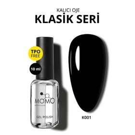 Momo Professional K001 Siyah 10 ml Kalıcı Oje