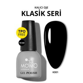 Momo Professional K001 Siyah Kalıcı Oje