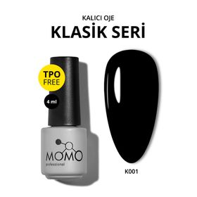 Momo Professional K001 Siyah Kalıcı Oje