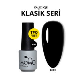 Momo Professional K001 Siyah Kalıcı Oje