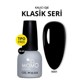 Momo Professional K001 Siyah Kalıcı Oje