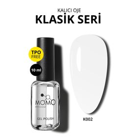 Momo Professional K002 Kireç Beyazı 10 ml Kalıcı Oje