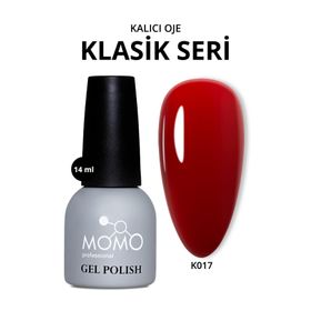 Momo Professional K017 Koyu Gül Kırmızısı 14 ml Kalıcı Oje