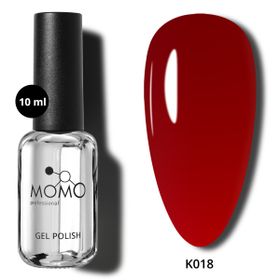 Momo Professional K018 Yarı Şeffaf Koyu Kırmızı 10 ml Kalıcı Oje
