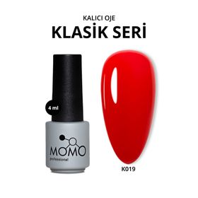 Momo Professional K019 4 ml Kırmızı Kalıcı Oje