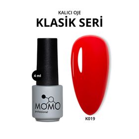 Momo Professional K019 4 ml Kırmızı Kalıcı Oje