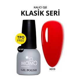 Momo Professional K019 Koyu Kırmızı 14 ml Kalıcı Oje