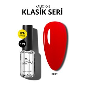Momo Professional K019 Koyu Kırmızı 4 ml Kalıcı Oje