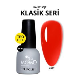 Momo Professional K022 Canlı Kırmızı 14 ml Kalıcı Oje