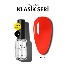 Momo Professional K022 Canlı Kırmızı 4 ml Kalıcı Oje