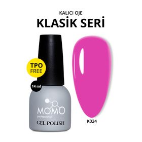 Momo Professional K024 Fuşya Pembe 14 ml Kalıcı Oje