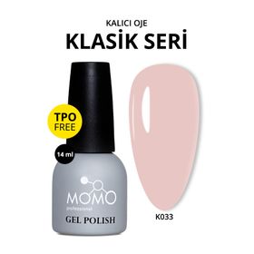 Momo Professional K033 Pembe Bej 14 ml Kalıcı Oje