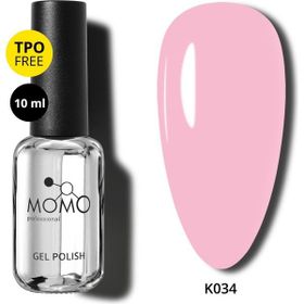 Momo Professional K034 Pudra Pembe 10 ml Kalıcı Oje