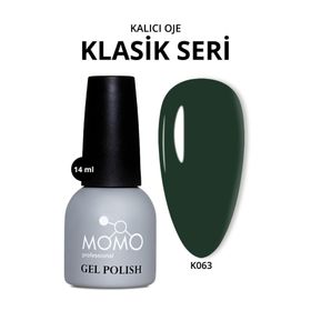 Momo Professional K063 Koyu Çam Yeşili 14 ml Kalıcı Oje